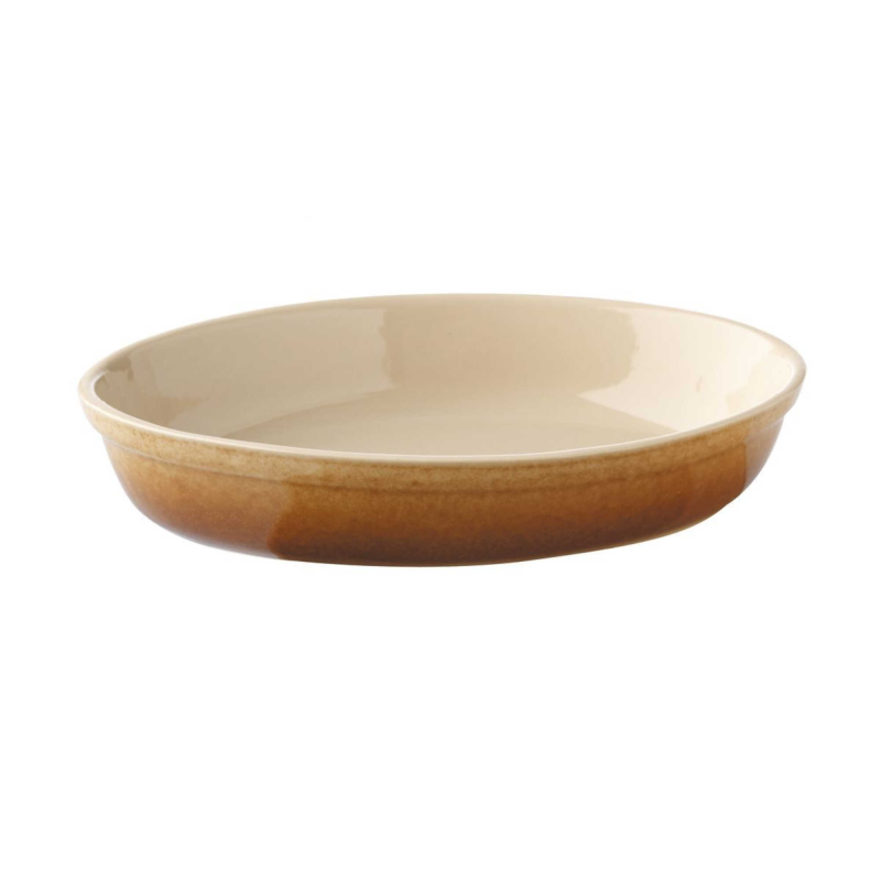 PLAT SABOT CANNELLE 35,5CM POTERIE