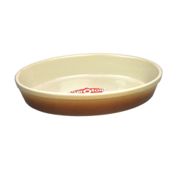 PLAT SABOT CANNELLE 35,5CM POTERIE