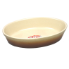 PLAT SABOT CANNELLE 28CM POTERIE