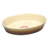 PLAT SABOT CANNELLE 24CM EN POTERIE