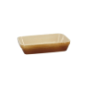 PLAT RECTANGLE CANNELLE 23X18CM EN POTERIE