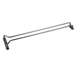 SUPPORT VERRES A PIED 40CM EN INOX