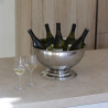 VASQUE À CHAMPAGNE EN INOX 5 À 6 BOUTEILLES 40 CM