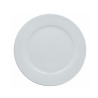 PLAT ROND Ø 30 CM EN PORCELAINE BLANCHE