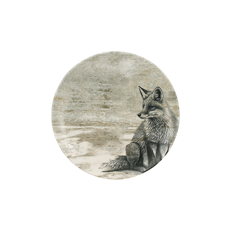ASSIETTE DESSERT LACHAT RENARD 21CM EN PORCELAINE