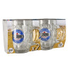 LOT DE 2 BOCKS À BIÈRE BRASSEUR 54CL EN VERRE MÉCANIQUE
