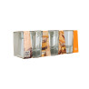 LOT DE 6 SHOOTERS BOSTON 6.2CL EN VERRE TRANSPARENT