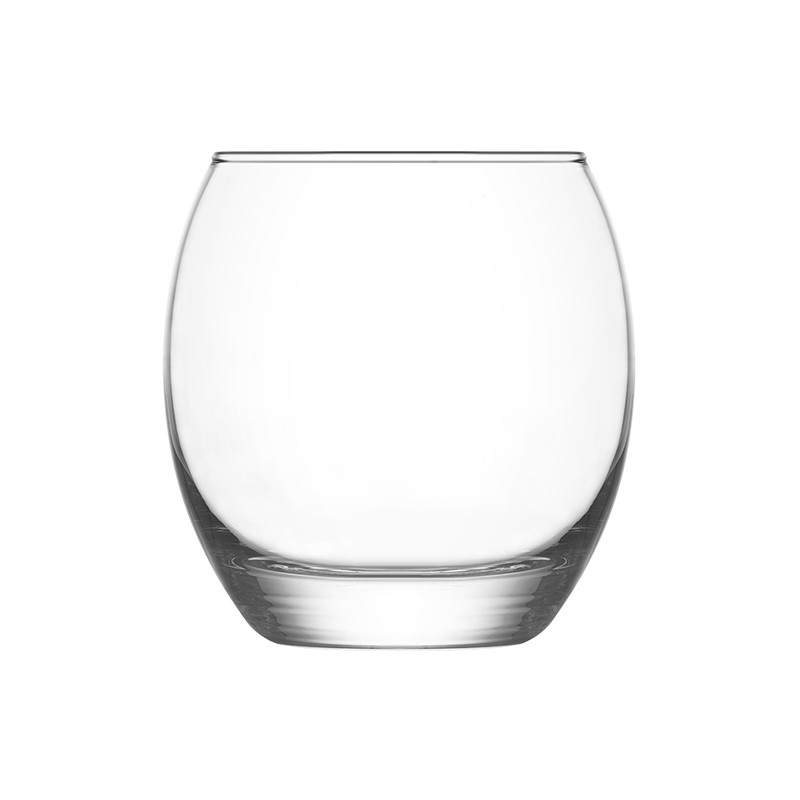 LOT DE 4 GOBELETS FORME BASSE 40.5CL EN VERRE TRANSPARENT