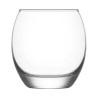 LOT DE 4 GOBELETS FORME BASSE 40.5CL EN VERRE TRANSPARENT