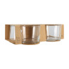 LOT DE 4 GOBELETS BONITA 24CL EN VERRE TRANSPARENT FORME BASSE