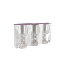 LOT DE 3 VERRES À PIED MATIGNON 19CL EN CRISTALLIN