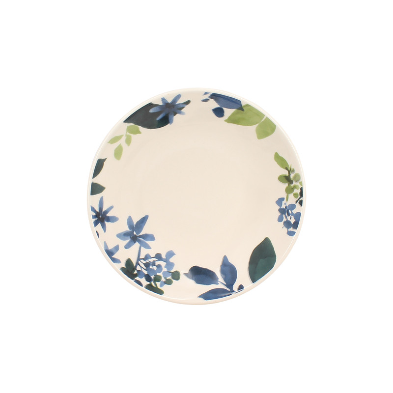 ASSIETTE CREUSE BLEUET 20.5CM EN GRÈS