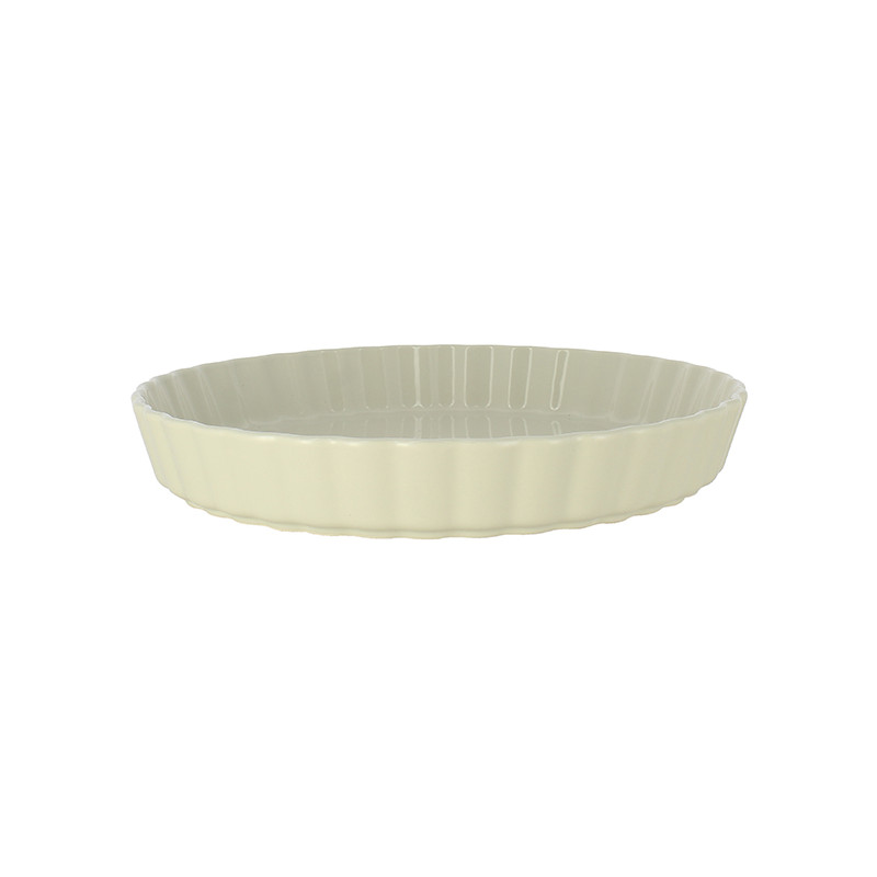 TOURTIÈRE OCTAVE DIAMÈTRE 29CM EN GRÈS BEIGE