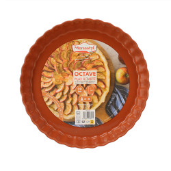 TOURTIÈRE OCTAVE DIAMÈTRE 29CM EN GRÈS TERRACOTTA