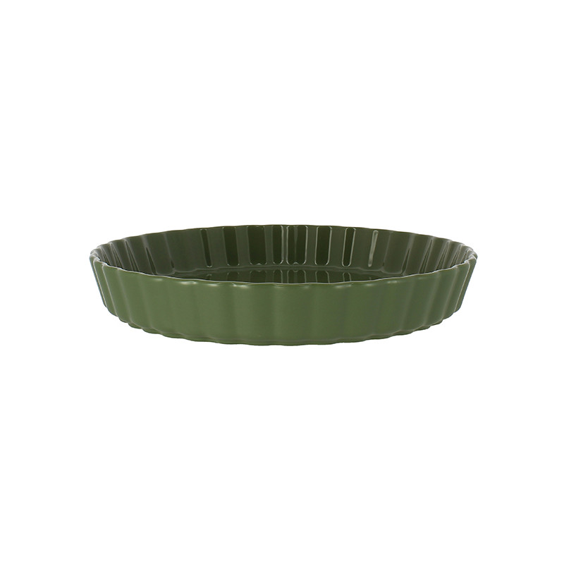 TOURTIÈRE OCTAVE DIAMÈTRE 29CM EN GRÈS VERT
