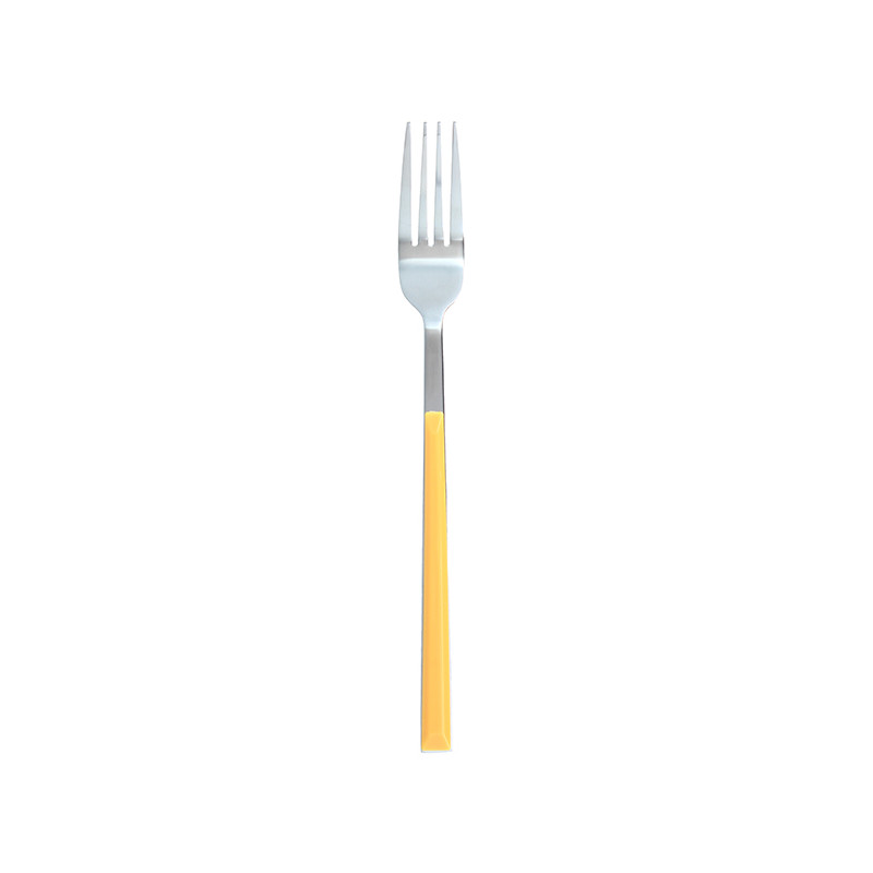 FOURCHETTE DE TABLE COLORAMA 21CM EN ACIER INOXYDABLE SAFRAN