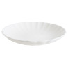 ASSIETTE CREUSE EAST BLANC 25CM EN PORCELAINE