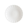 ASSIETTE CREUSE EAST BLANC 25CM EN PORCELAINE