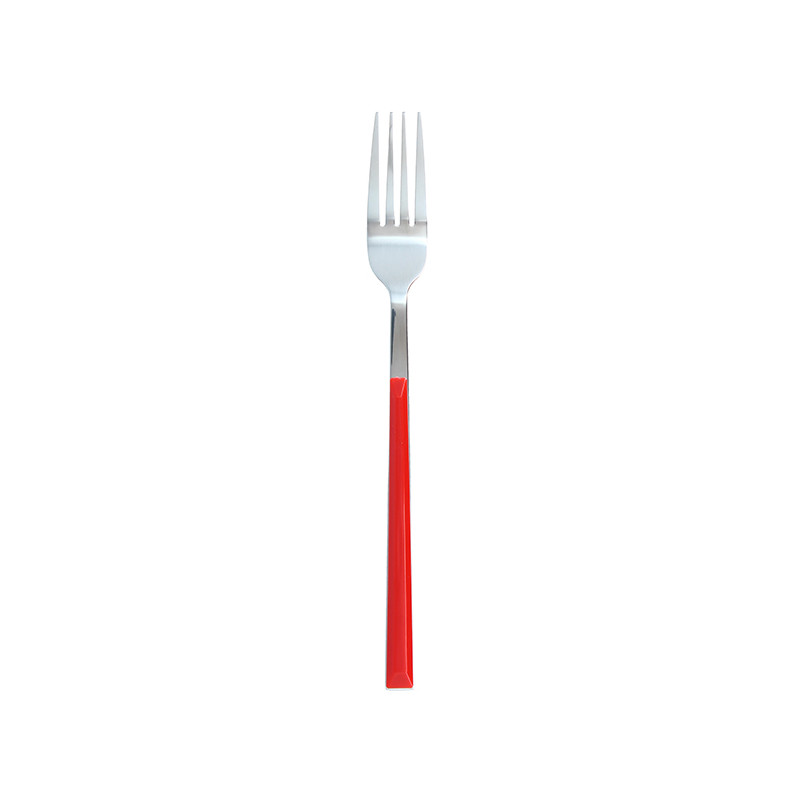 FOURCHETTE DE TABLE COLORAMA 21CM EN ACIER INOXYDABLE MAGENTA