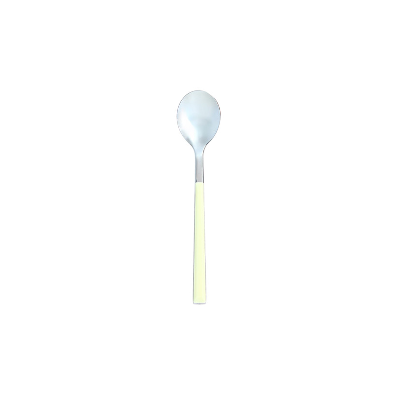 CUILLÈRE À CAFÉ COLORAMA 16.5CM EN ACIER INOXYDABLE CRÈME