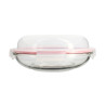 LUNCH BOX RONDE EN VERRE 700ML AVEC COUVERCLE HERMÉTIQUE CLÉMENTINE