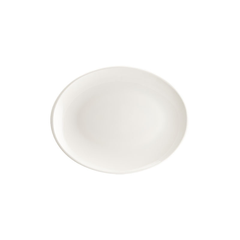 ASSIETTE OVALE MOOVE BLANC 25CM PORCELAINE