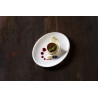 ASSIETTE OVALE MOOVE BLANC 25CM PORCELAINE
