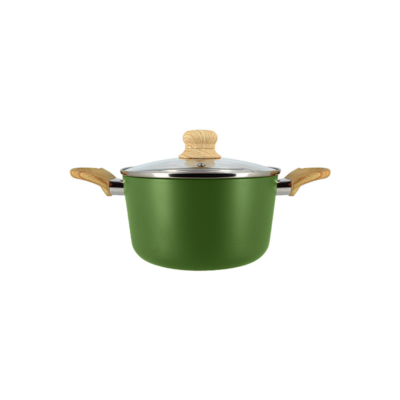 FAITOUT 20CM ALUMINIUM RECYCLÉ COUVERCLE EN VERRE INDUCTION COLORAMA
