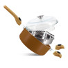 SET CULINAIRE MULTI- USAGE NOISETTE 28CM EN ALUMINIUM RECYCLÉ