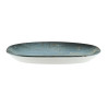 ASSIETTE OVALE MADERA 24X14CM PORCELAINE