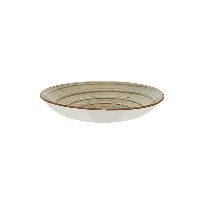 ASSIETTE CREUSE TERRAIN BLOOM 25CM PORCELAINE