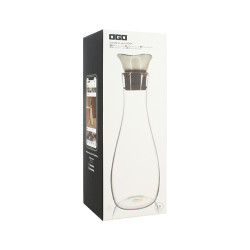 CARAFE ADAM 1.2L EN VERRE BOROSILICATE BOUCHON ACIER INOXYDABLE
