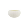 BOL URUS 8CM EN PORCELAINE BEIGE ET BLANC