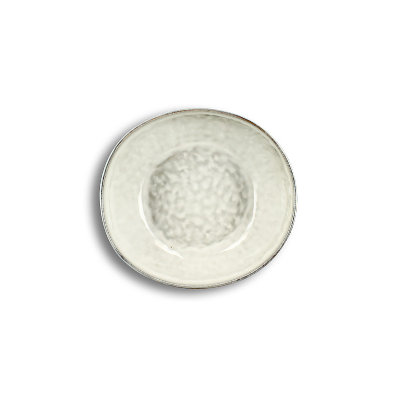ASSIETTE CREUSE BORAL 21CM EN GRÈS BEIGE