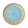 ASSIETTE PLATE RIVAGE 27.5CM EN MÉLAMINE BLEU ET JAUNE