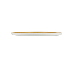 ASSIETTE DESSERT RIVAGE 23CM EN MÉLAMINE BLEU ET JAUNE