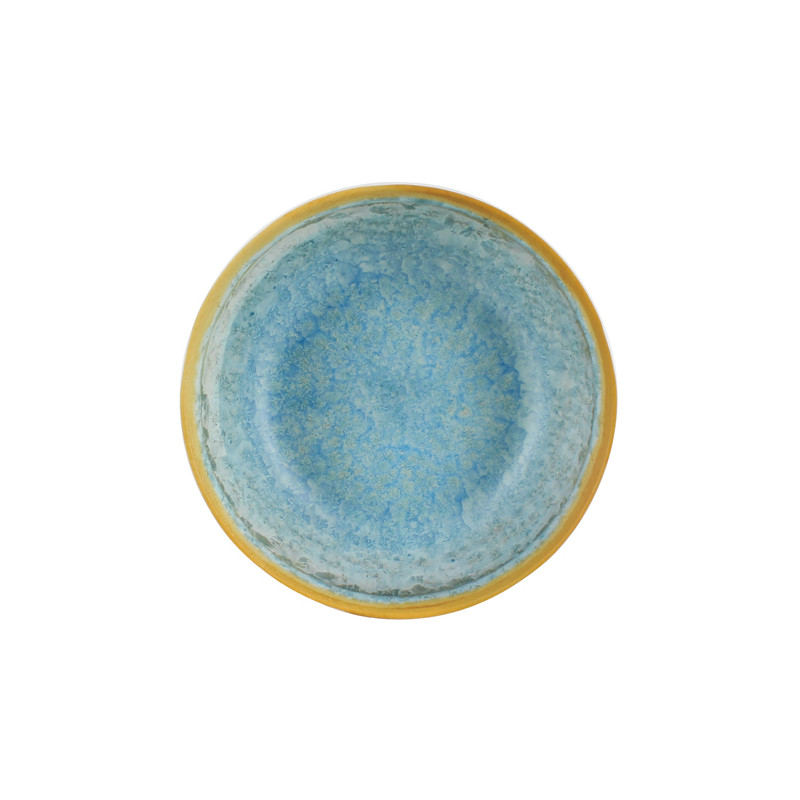 COUPELLE RIVAGE 16CM EN MÉLAMINE BLEU ET JAUNE