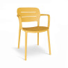 CHAISE EN POLYPROPYLÈNE JAUNE SUNSET