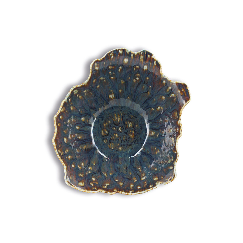 COUPELLE VENUS 17X7.5CM EN PORCELAINE BLEU