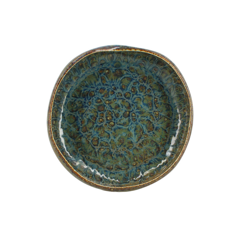 ASSIETTE VENUS 25CM EN PORCELAINE BLEU