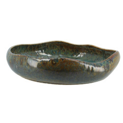 ASSIETTE VENUS 25CM EN PORCELAINE BLEU