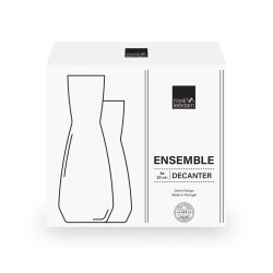 CARAFE ENSEMBLE 74CL EN VERRE TRANSPARENT