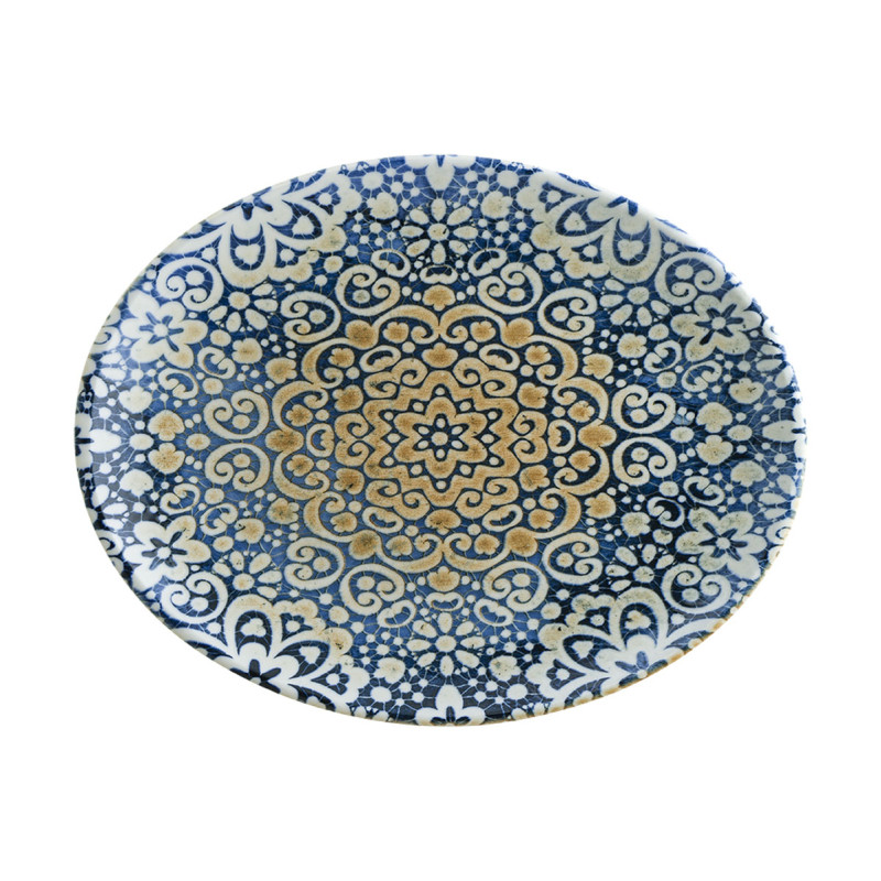 PLAT OVALE ALHAMBRA  MOOVE 31X24CM PORCELAINE