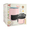 FRITEUSE À AIR CHAUD 4.5L COLORAMA  ROSE AVEC POIGNÉE FINITION BOIS