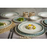 ASSIETTE PLATE RIVUS LINE GOURMET 21CM EN PORCELAINE