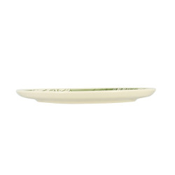 ASSIETTE PLATE LEAVES 26CM EN GRÈS VERT