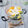 PANIER VAPEUR EN VERRE 20CM  CLASSIC