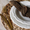 ASSIETTE CREUSE CHARLOTTE 22CM EN GRÈS BLANC