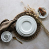 ASSIETTE PLATE AMBASSADOR EN PORCELAINE BLANC