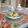 ASSIETTE CREUSE BYZANCE 21CM EN PORCELAINE